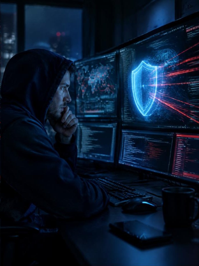 Security researcher running red-team tests